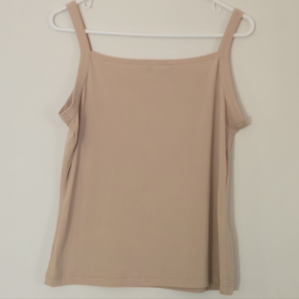 Reitmans L Tank Top Y2K Minimalist Neutral Layering Cami Made in Canada Vintage - Picture 8 of 9
